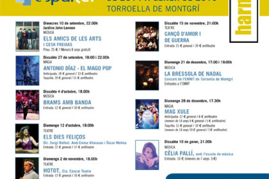 Els Amics de les Arts enceten Harmonies Els Amics de les Arts enceten Harmonies