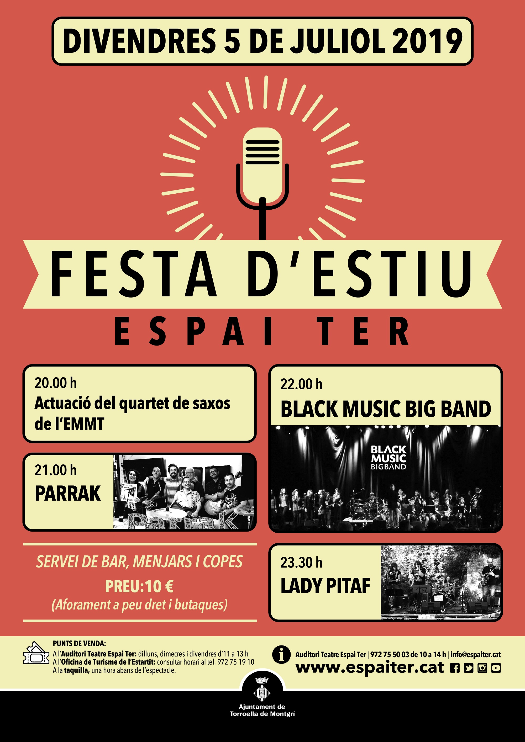 L'Espai Ter tanca la programació del primer semestre amb una gran festa d'estiu amb un marcat caràcter local