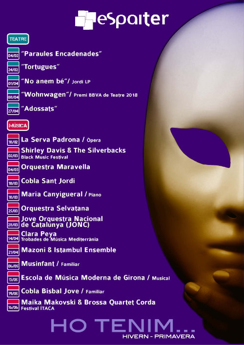 L'Espai Ter enceta una nova temporada portant al Baix Ter el millor de l'escena artística del país