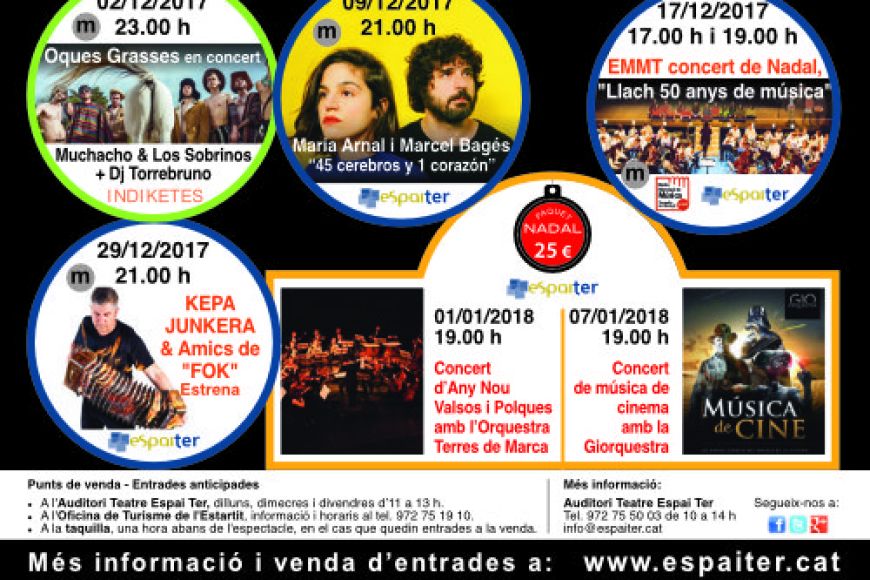 Comprar entrades a l'Espai Ter per Nadal té premi! Comprar entrades a l'Espai Ter per Nadal té premi!