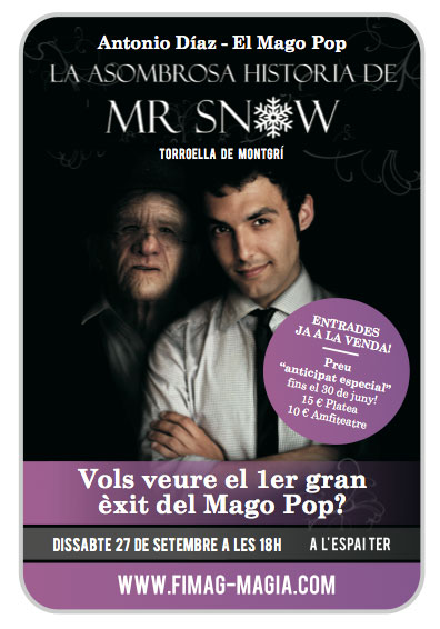 Mr. Snow vindrà aquest setembre