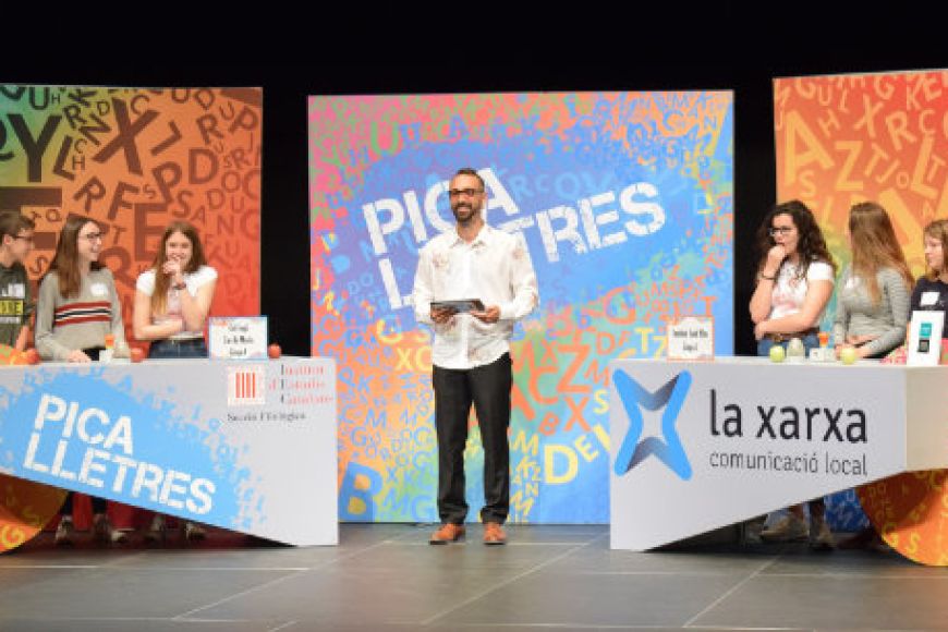 L'Espai Ter és transforma en un plató de televisió amb la gravació del Pica Lletres L'Espai Ter és transforma en un plató de televisió amb la gravació del Pica Lletres