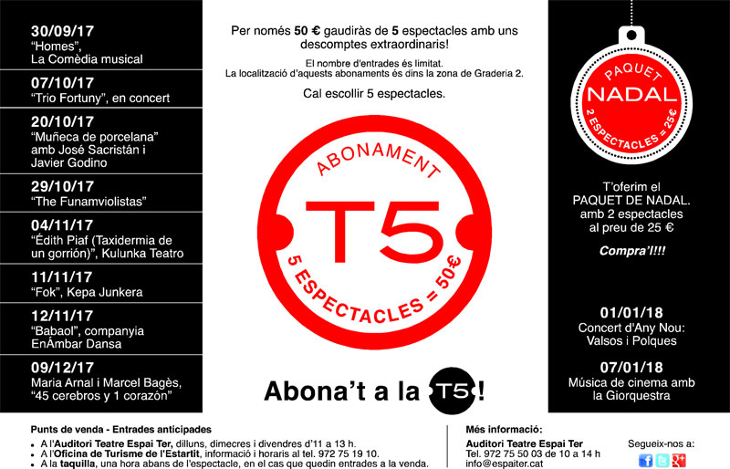 L’Espai Ter de Torroella aposta fort pel teatre