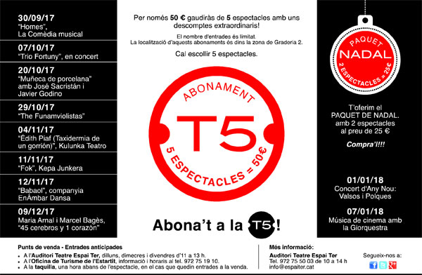 L’Espai Ter de Torroella aposta fort pel teatre