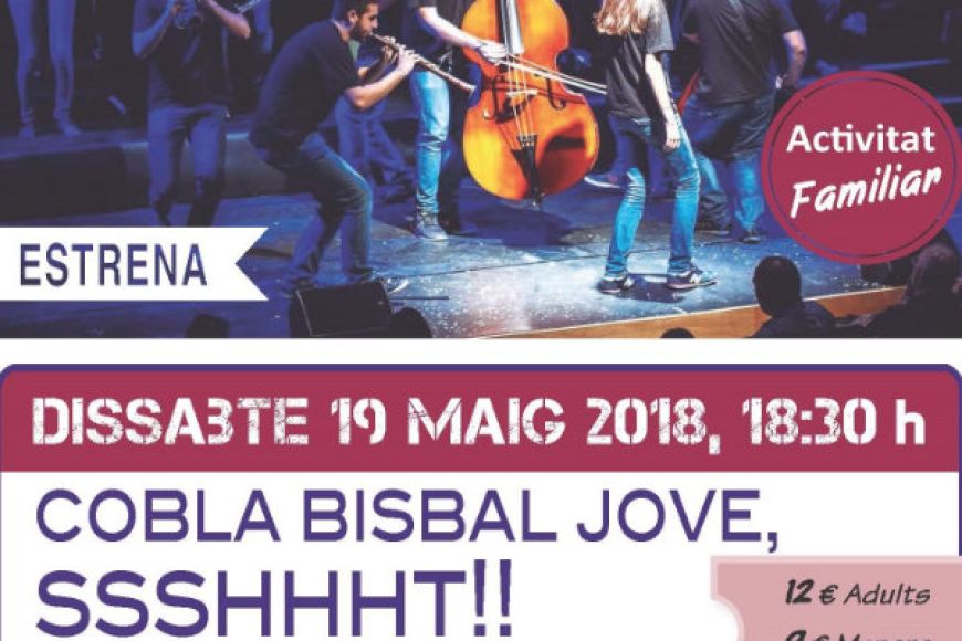 L’Espai Ter coprodueix i estrena el nou espectacle musical, “Ssshhht!” amb La cobla Bisbal Jove