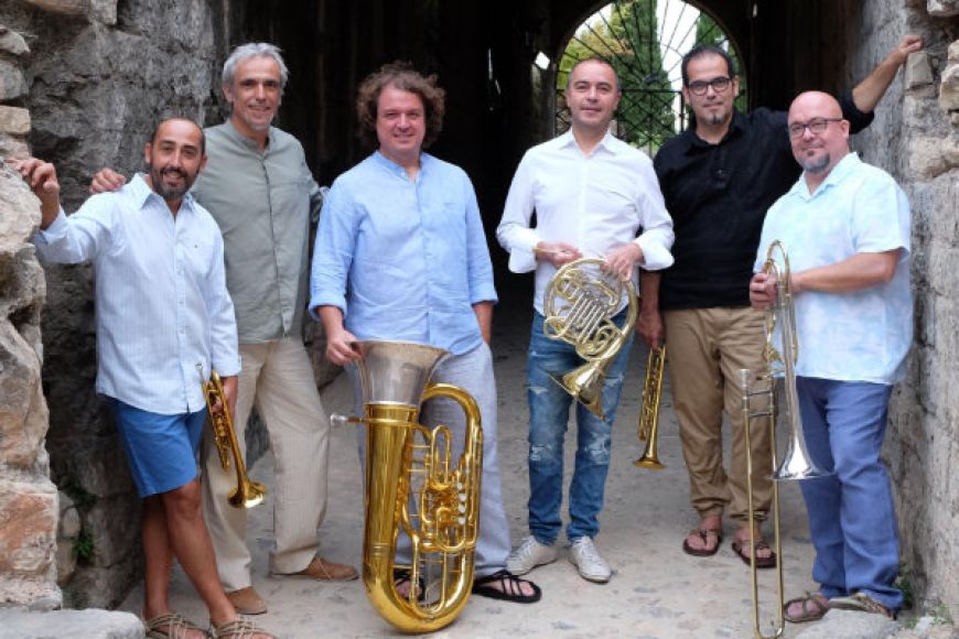 Concert presentació del Premi Espai Ter de música 2019, Spanish Brass i Carles Dénia Mira si hem corregut terres...